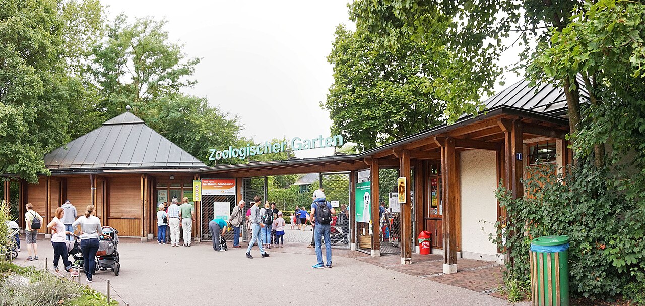 Entry to the Zoo Augsburg, Germany