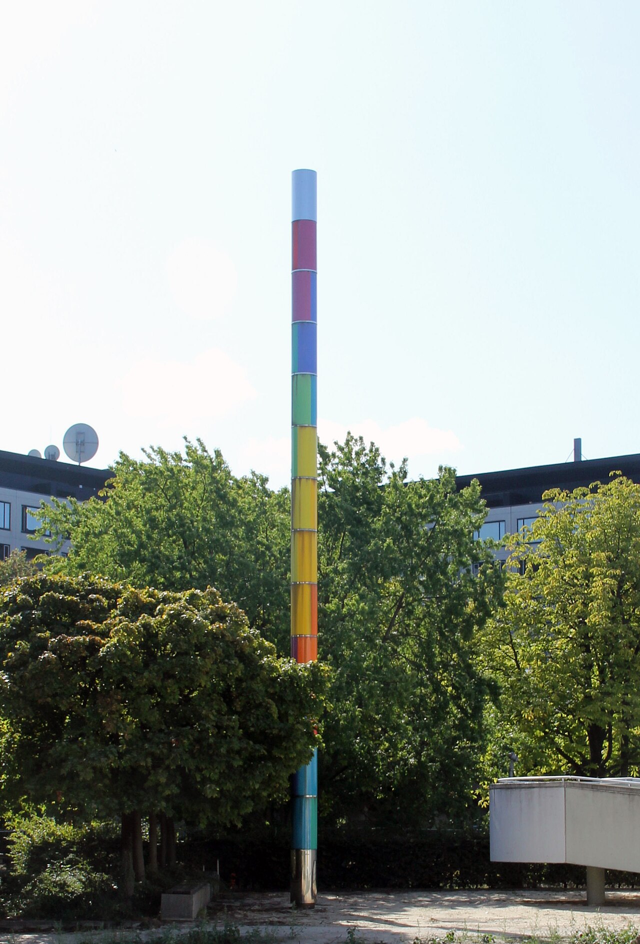 Sculpture, "'Zwei Säulen " by Max Bill , 1985, Klingelhöferstraße 14, Berlin-Tiergarten , Germany