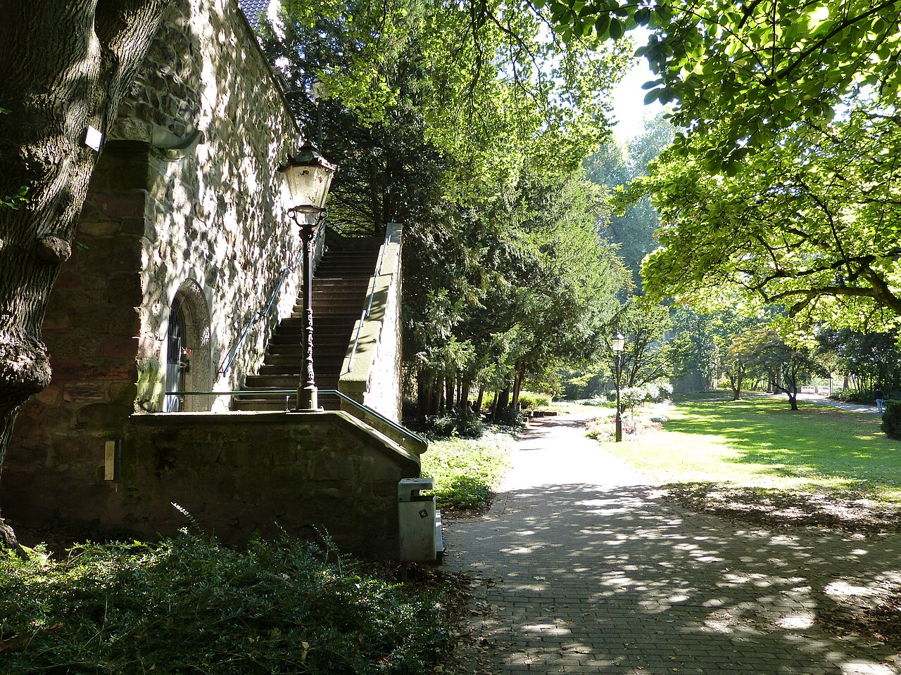 Max-Wenk-Treppe und Zwingerpark in Offenburg, Deutschland